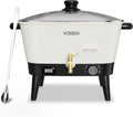 VOISEN Wax Melter for Candle Making - 8 Qts Electric Pot with Temp