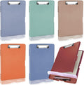 Plastic Clipboard with Storage A4 6-Pack - Colorful Heavy Duty Holders