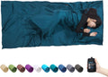 Silk Sleeping Bag Liner Extra Wide 87x43 - Lightweight Travel Sheet is