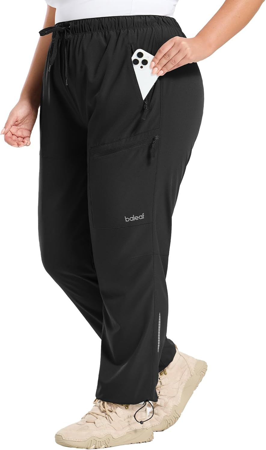 Plus Size Cargo Pants for Women Hiking with Zipper Pockets