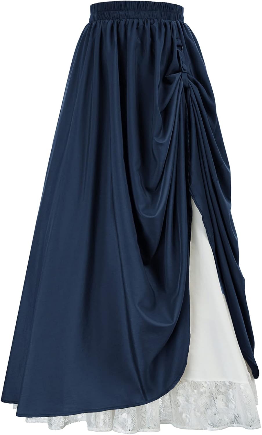 Scarlet Darkness Maxi Long Skirt for Women - Double Layered Style