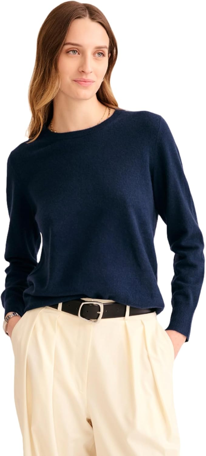 Women's Cashmere Crewneck Sweater - Classic Wardrobe Staple
