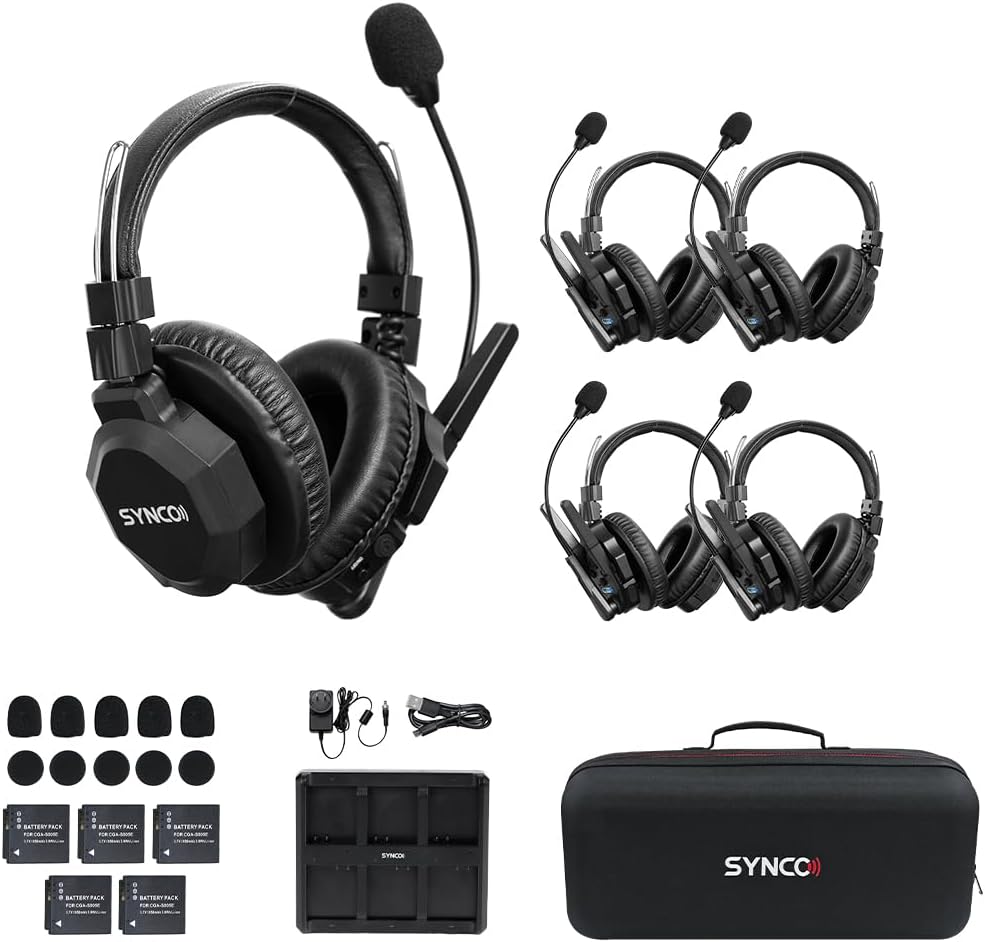 SYNCO XTALK XMax5 Wireless Intercom Headset System for Teams