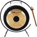 Arborea Mini Chau Gong with Mallet and Stand - HandHammered 10 in