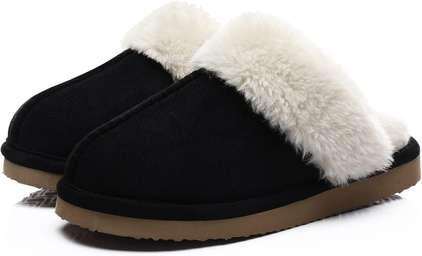 Litfun Women's Fuzzy Memory Foam Slippers for Cozy Comfort