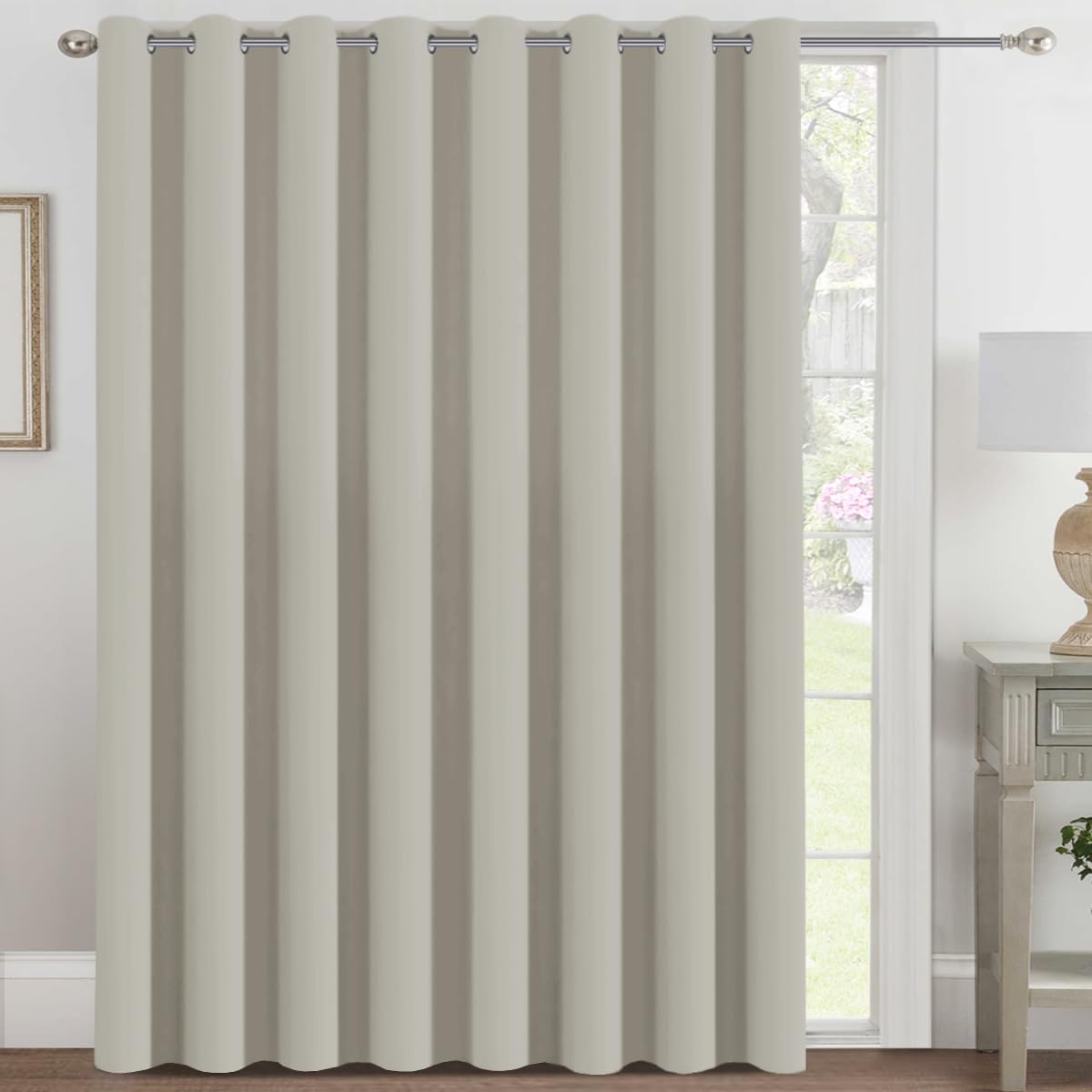 H.VERSAILTEX Blackout Patio Curtains for Sliding Door 100 x 84