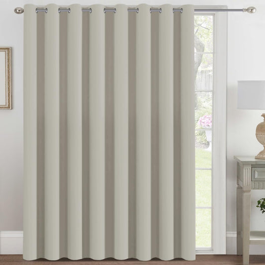 H.VERSAILTEX Blackout Patio Curtains for Sliding Doors 100 x 96