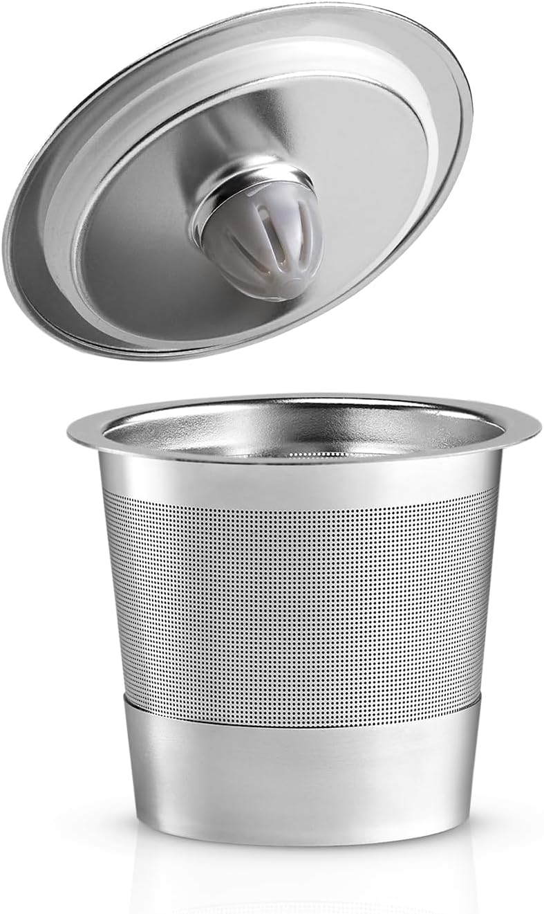 GoodCups Stainless Steel Reusable K Cup - Universal Refillable Filter