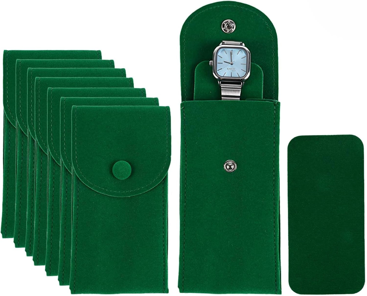 Velvet Watch Travel Pouch Set - Secure & Stylish