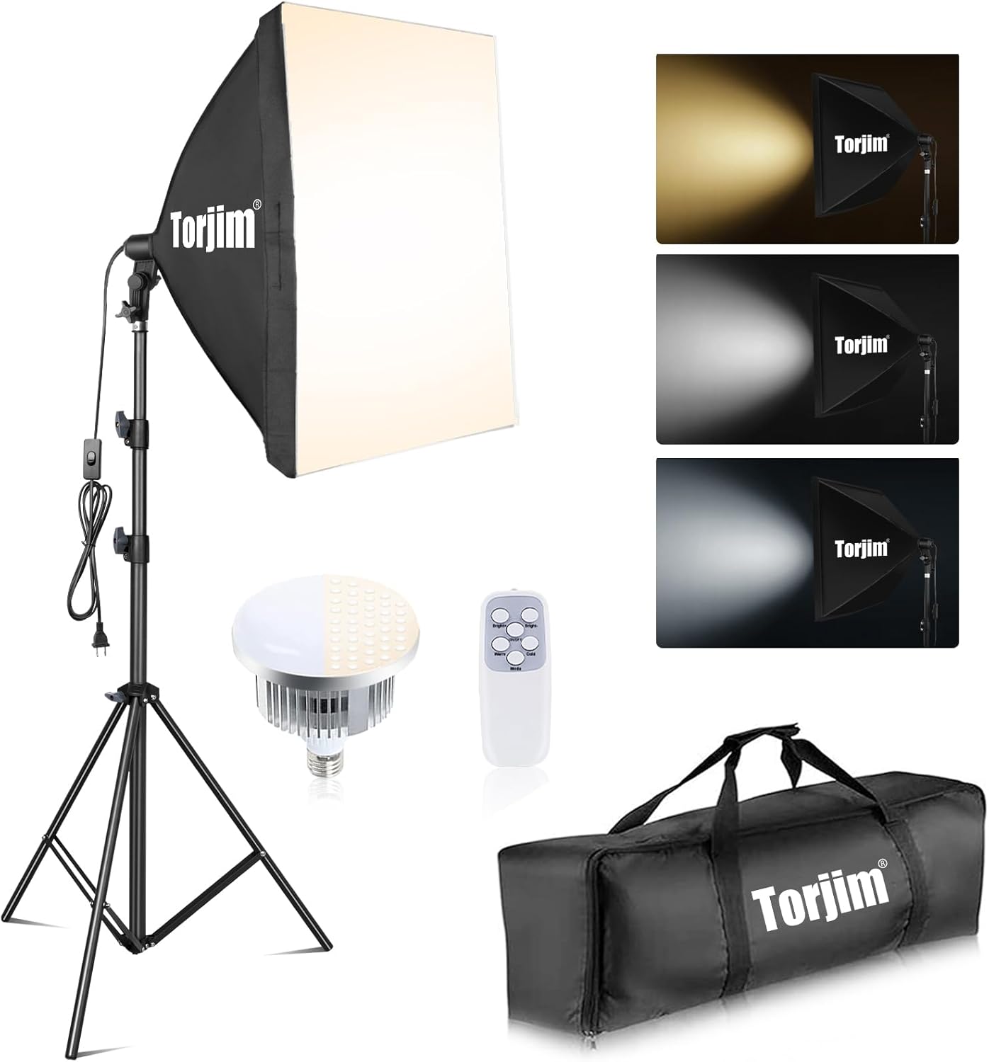 Torjim Softbox Lighting Kit for Professional Photography Needs
