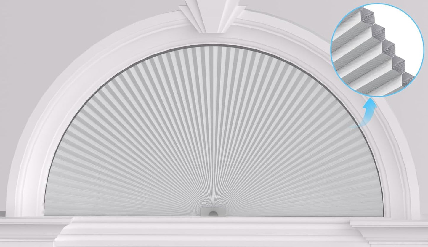 Myshade Arch Window Shades: Cordless Blackout Cellular Blinds