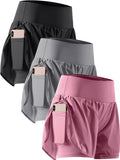 CADMUS 2 in 1 Women's Workout Shorts for Athletic Running - Phone Note