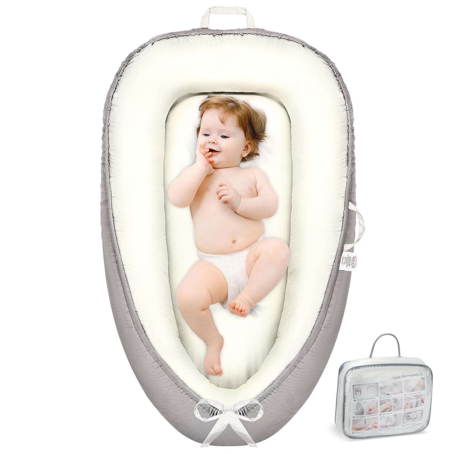 Breathable Baby Lounger for Portable Comfort