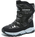 Boys Snow Boots Outdoor Waterproof Winter Shoes - Warm, Easy On