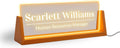 LED Desk Name Plate for Office - Custom Acrylic LED Nameplate