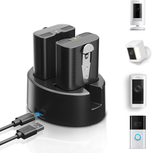 Long-lasting Ring Doorbell Batteries & Charger