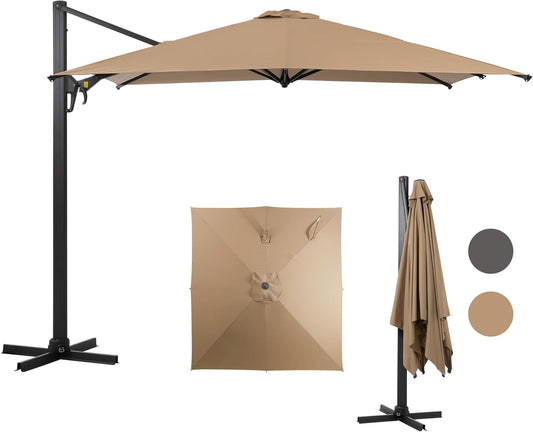 Patio Umbrella with Push Button Tilt for Outdoor Spaces