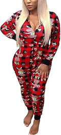 Women's Family Ugly Christmas Onesie Pajamas for Fun Sleepwear