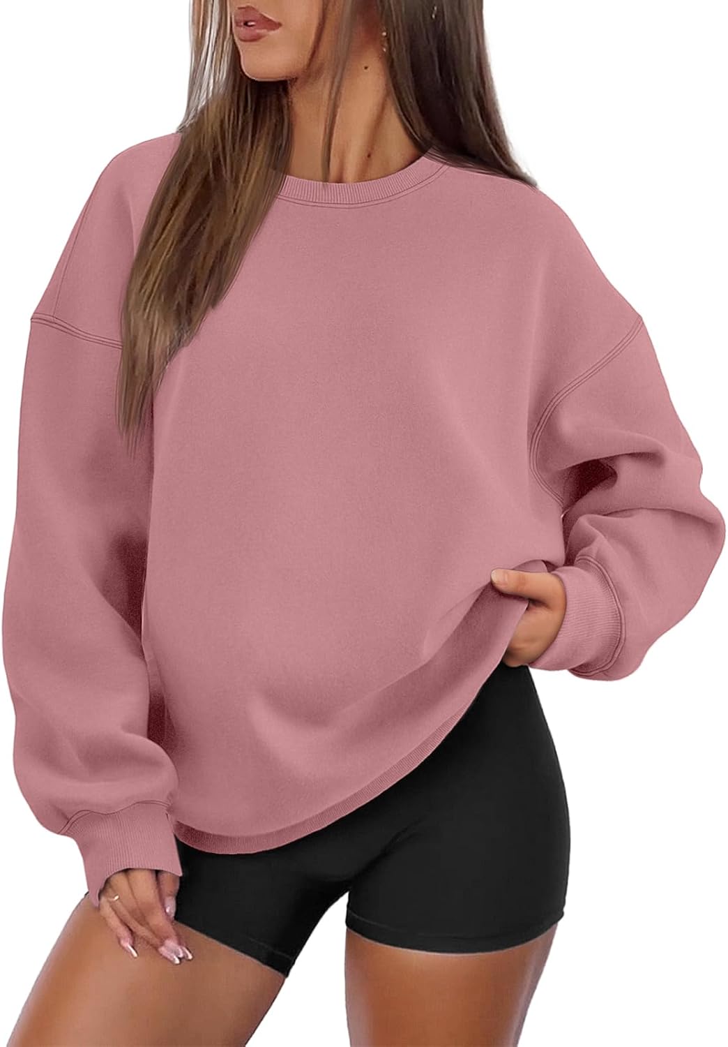 ATHMILE Oversized Sweatshirt for Women - Cozy Fall Fashion Top