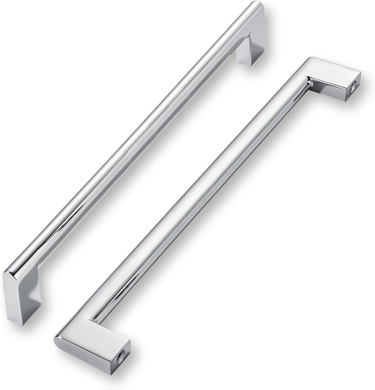 10 Inch Hole Center Polished Chrome Cabinet Pulls - 6 Pack