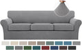 Turquoize 4 Piece Sofa Covers for 3 Cushion Couch - XL Dove fit
