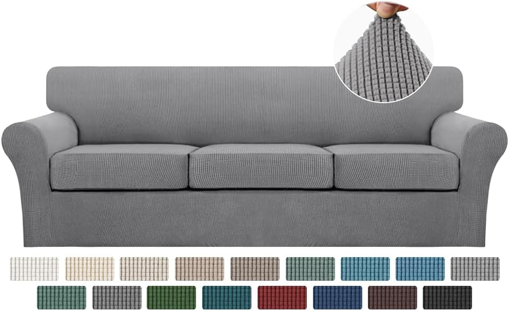 Turquoize 4 Piece Sofa Covers for 3 Cushion Couch Slipcover