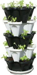 Mr. Stacky Multiple Color 5 Layer 13in Vertical Planter - Space Saving