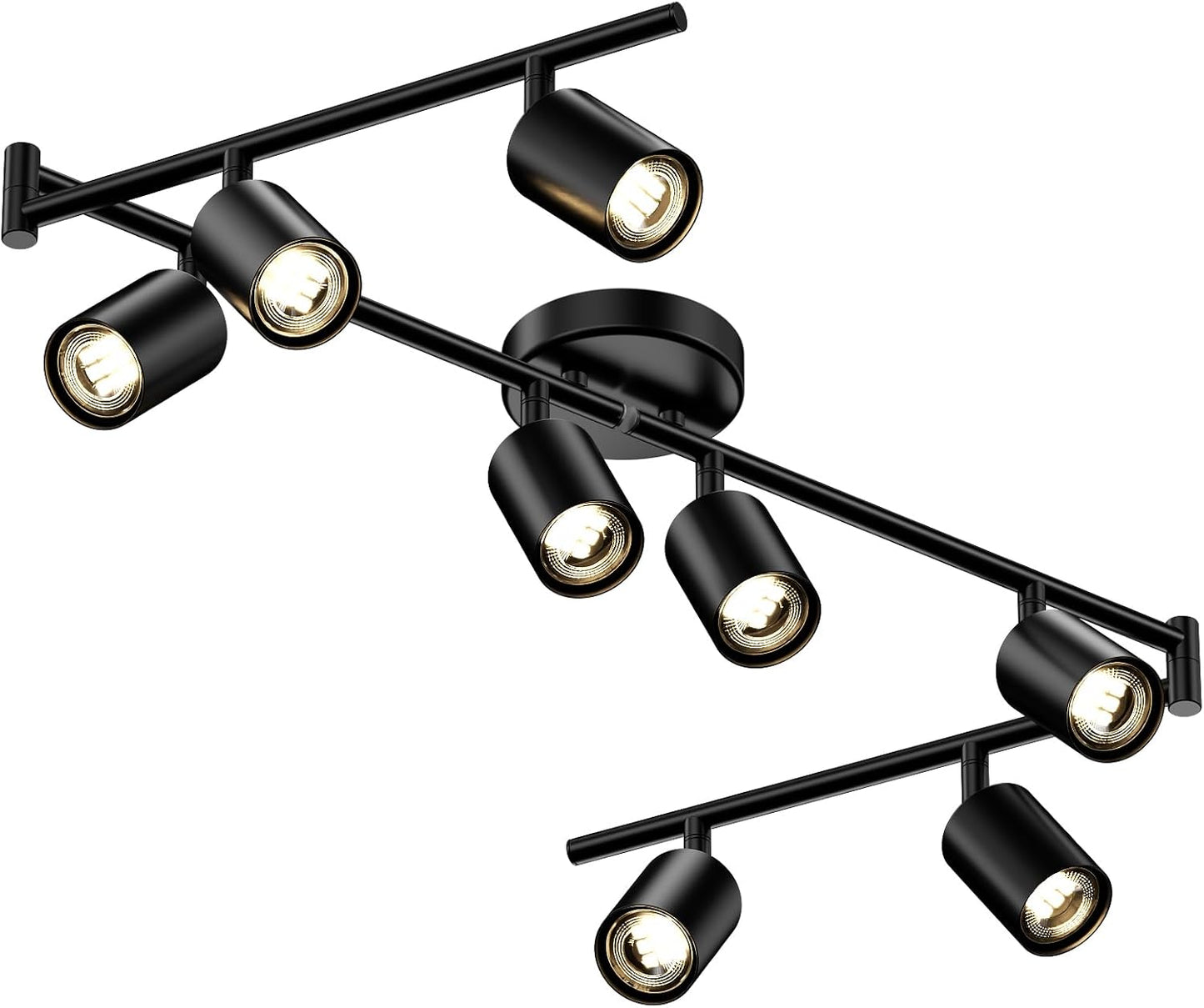 LED 8 Light Track Lighting Kit for Modern Home Decor