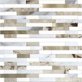 Faux Stone Peel and Stick Backsplash Beige & White Marble Look - Easy