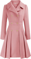 Women's Fashion Trench Coat Notch Lapel Double Breasted - Warm