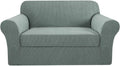 Loveseat Slipcovers 2 Piece Stretch Jacquard - Fits 58-70 in