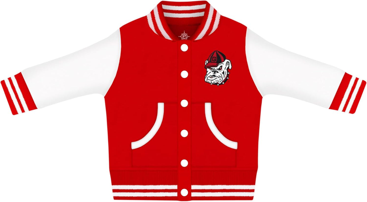 Creative Knitwear College Baby Varsity Jacket for Little Fans