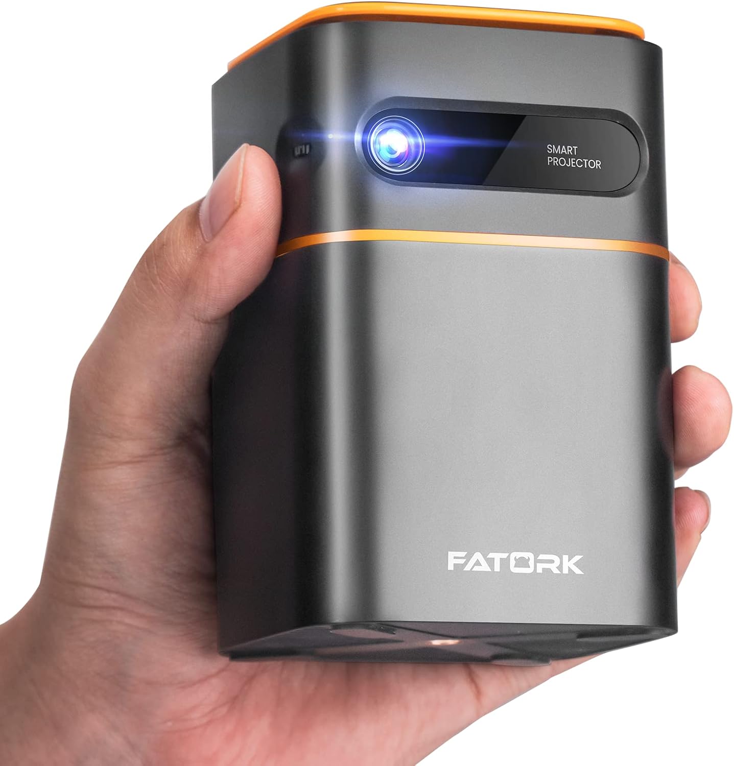 FATORK Mini Projector: Portable 5G WiFi & Bluetooth - HD 1080P DLP