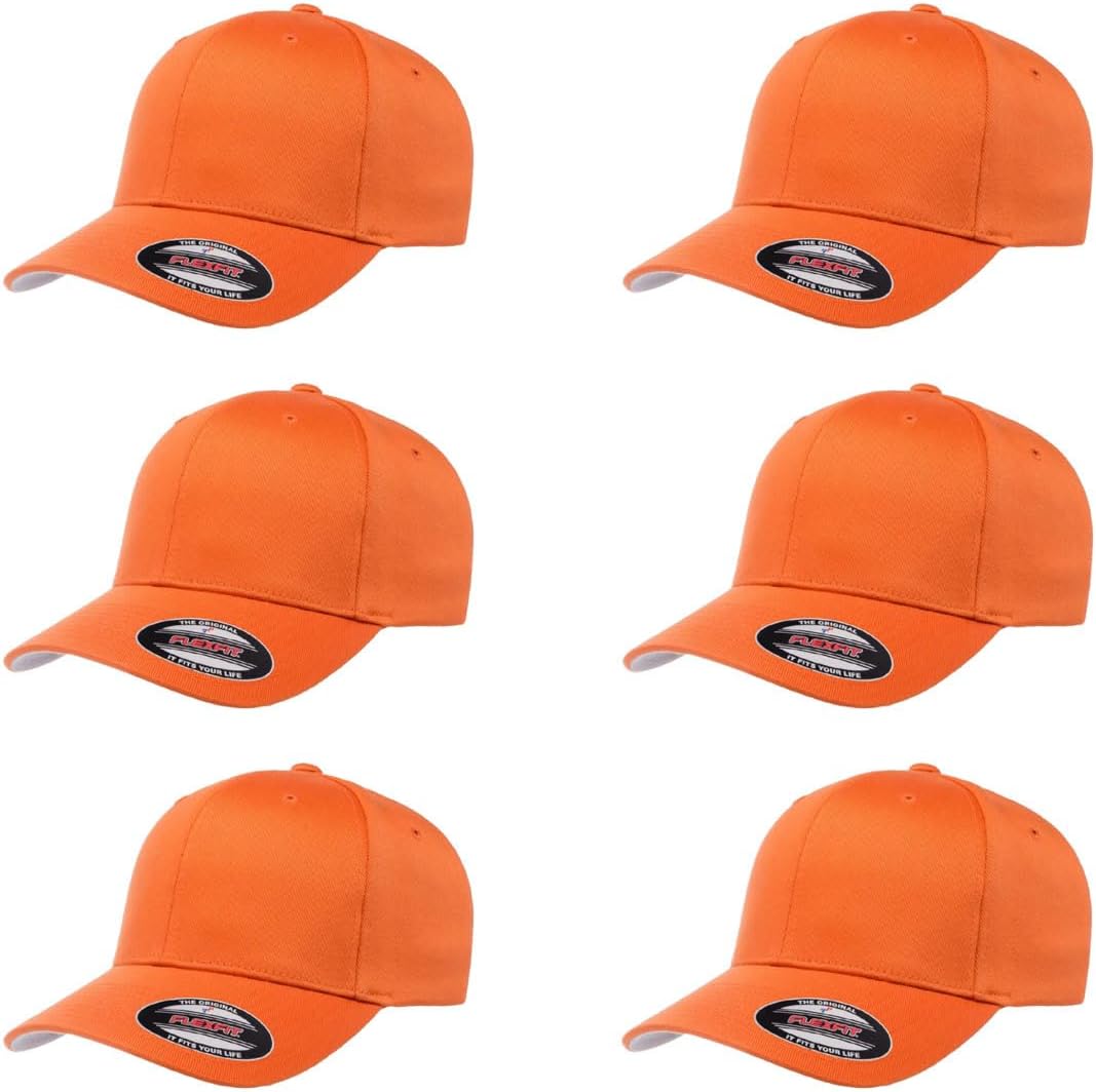 Flexfit Wooly Combed Premium 6-Panel Baseball Cap for Comfort
