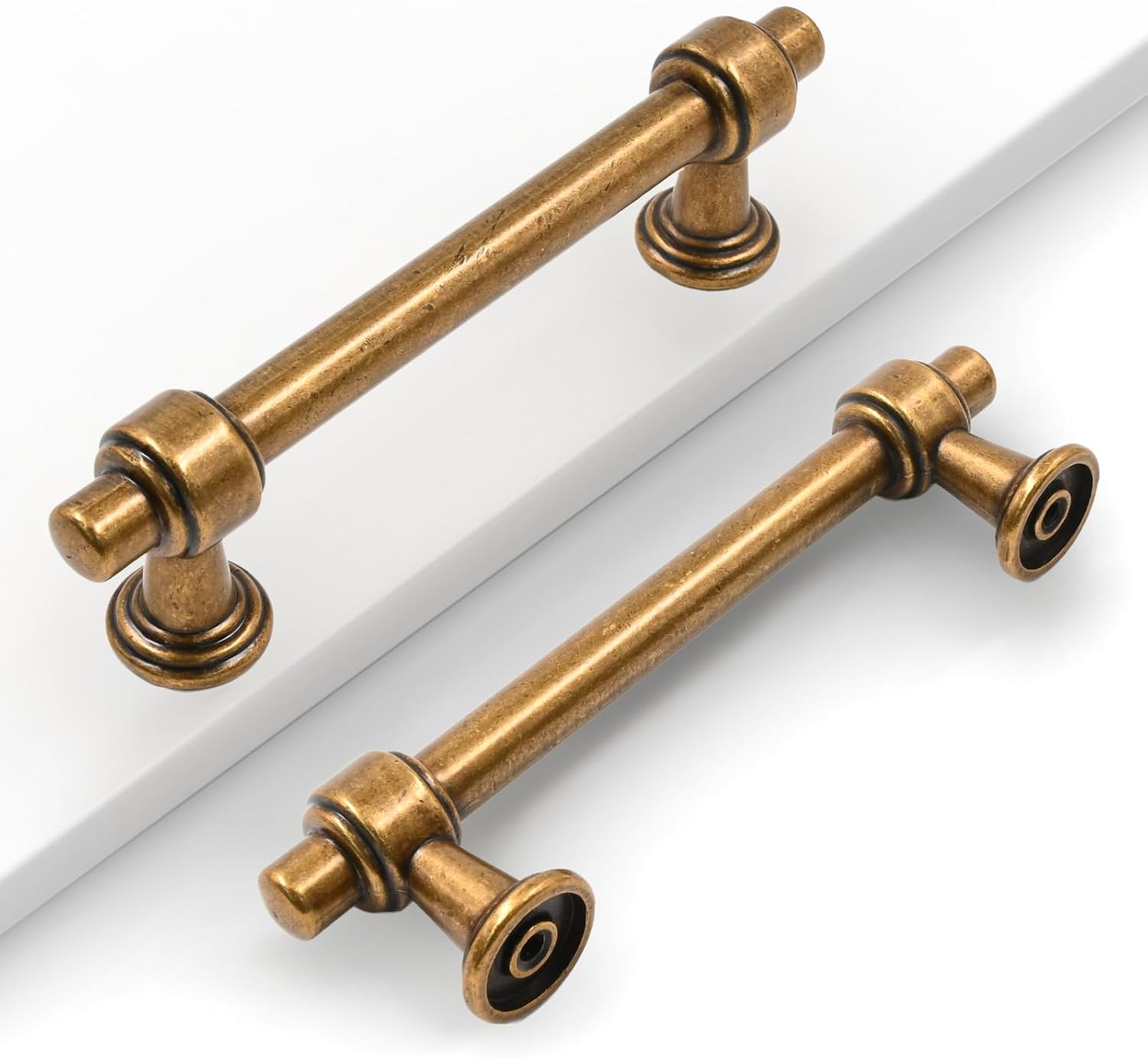 Coinkoly Antique Brass Cabinet Pulls for Kitchen Cabinets