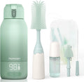 Portable Milk Warmer for Travel & Bottle Brush Kit - Fast Heating
