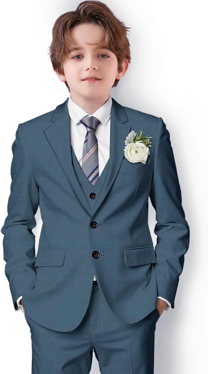 Boys Suit Formal Slim Fit Kids Suit for Weddings and Events