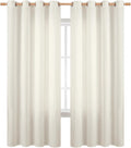 BGment Curtains 72 in Long Light Filtering Linen Curtains - Soft