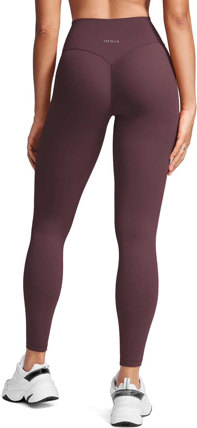 Womens High Waist No Front Seam Scrunch Butt Leggings for Workouts