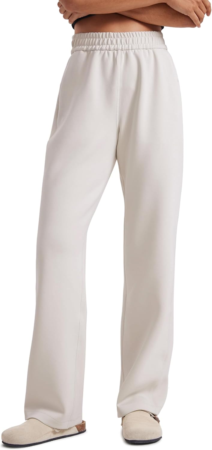 CRZ YOGA SoftAura Wide Leg Sweatpants for Women with Pockets