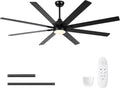 72 Inch Ceiling Fan with Lights and Remote by Sevenine - Modern Design