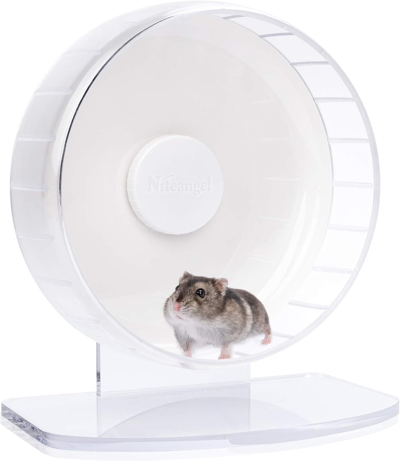 Super Silent Hamster Exercise Wheel for Small Animals - White