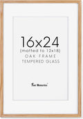 16x24 Wood Picture Frame Natural Oak - Solid Oak Poster Frame