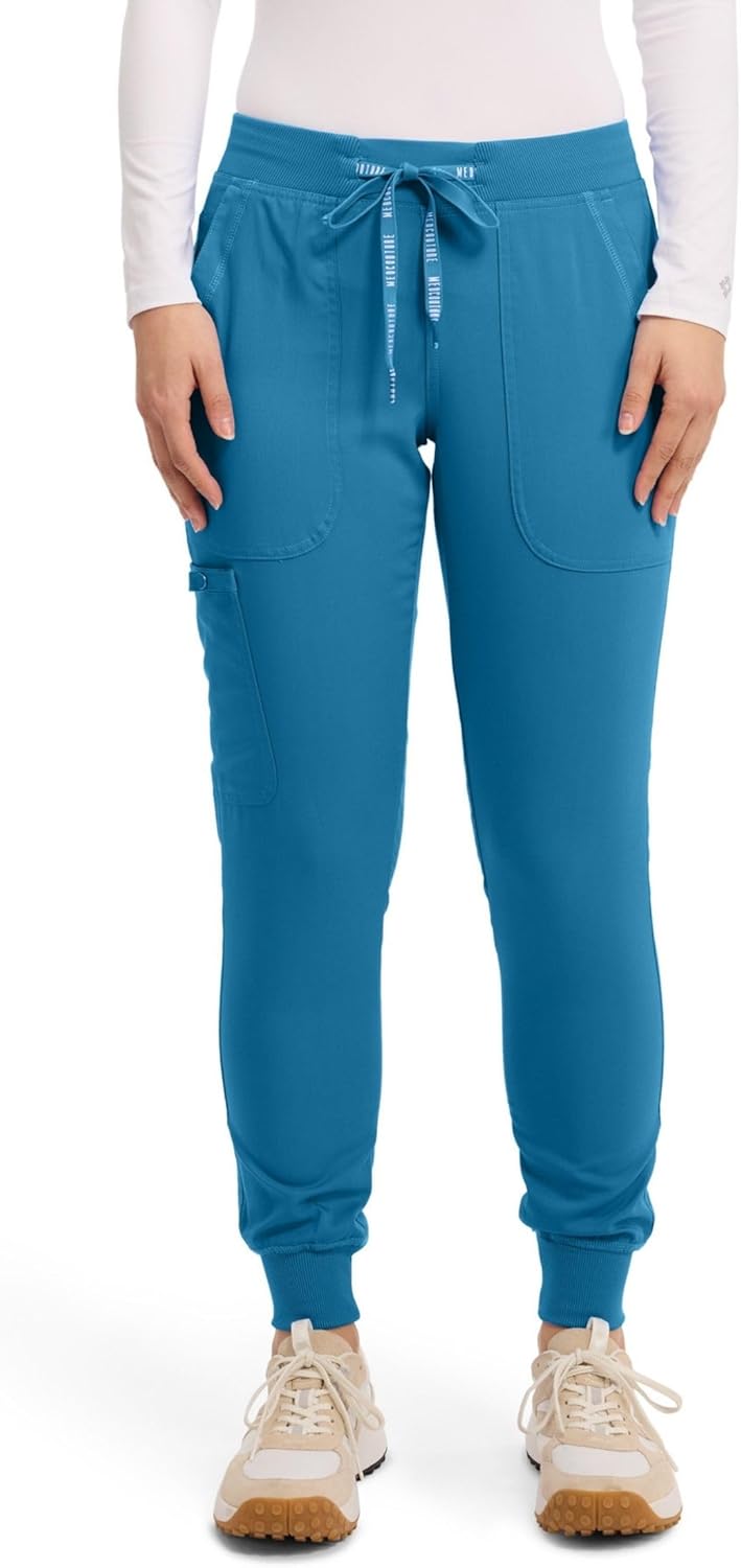 Med Couture Scrub Pants for Women - Lightweight Cargo Jogger