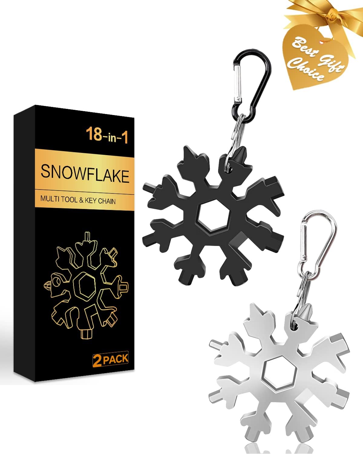 18-in-1 Snowflake Multitool Set - Unique Gift for Men