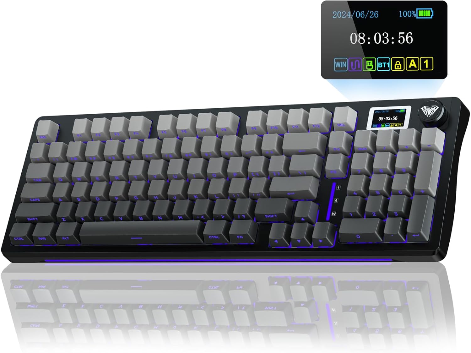 AULA S98 Pro Wireless Mechanical Keyboard - Hot Swappable Creamy Switches