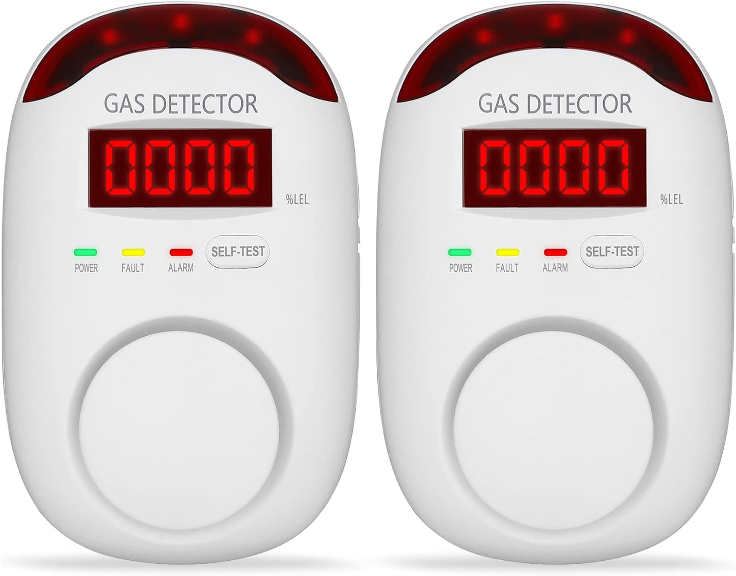 2 Packs Gas Detector & Alarm for Home, RV & Kitchen Safety
