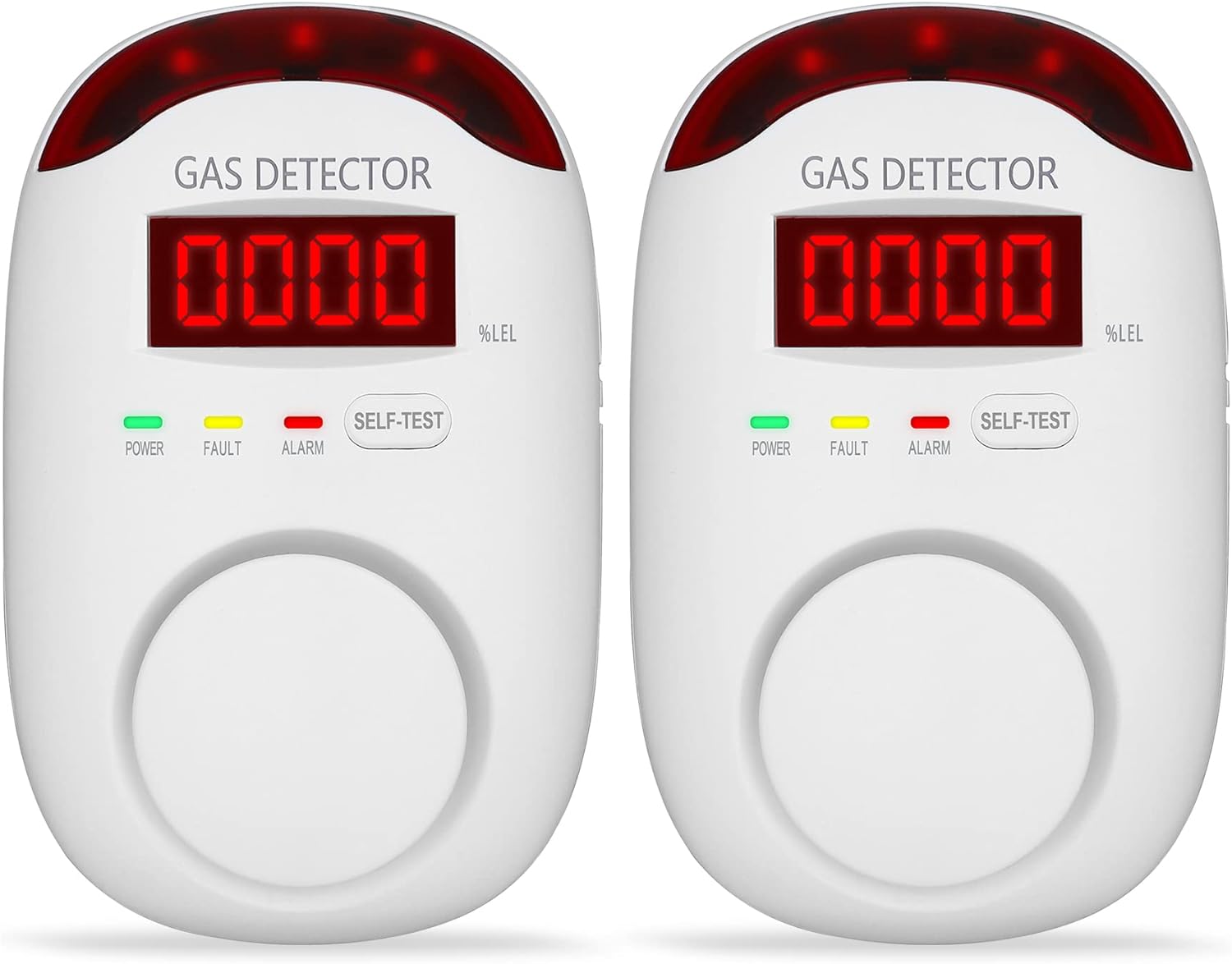 2 Packs Gas Detector & Alarm for Home, RV & Kitchen Safety