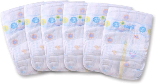 Reusable Diapers for 18-22 Newborns - 6 Pack