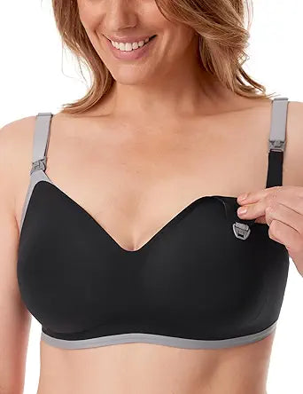 Momcozy Nursing Bras for Breastfeeding: Comfort V Neck Design